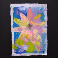 Sean Worrall - "Spring (No.12)" - Acrylic on A6 handmade 150gms cotton rag paper - April 2025