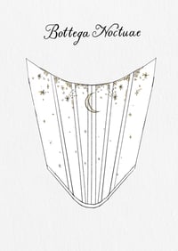 Image 1 of Bespoke Celestial Bridal Corset