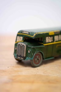 Image 3 of Vintage Wells Brimtoy Tinplate Clockwork Greenline Toy Bus Circa 1950's