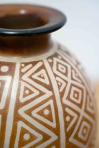 Image 3 of Large Peruvian Studio Pottery Vase by Sebastian Paz