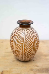 Image 2 of Large Peruvian Studio Pottery Vase by Sebastian Paz