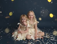 Image 1 of Blue & Gold Confetti Session- May 17th 2025- Retainer ONLY