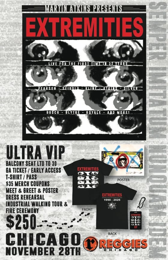 Image of Ultra VIP - November 28th - Martin Atkins Presents Extremities