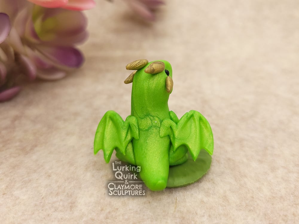 Mini Frog Dragon on a Lily Pad
