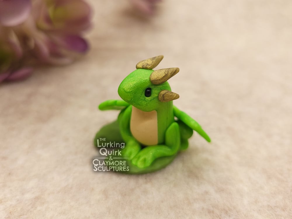 Mini Frog Dragon on a Lily Pad
