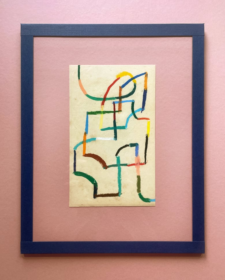 Image of ‘Waterslide study no.107’ - Framed drawing