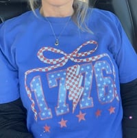 1776 checkered ribbon 