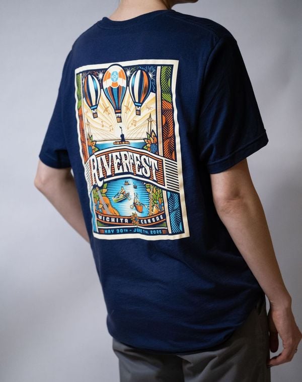 Official 2025 Poster T-Shirt Adult Navy (S - 5XL) | Wichita
