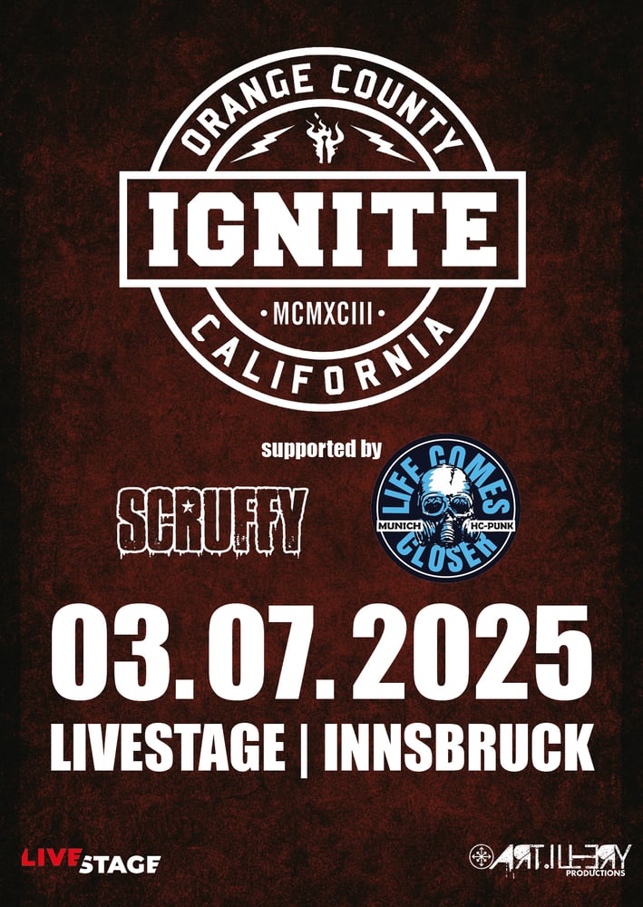 Image of IGNITE // supported by: SCRUFFY // LIFE COMES CLOSER - 03.07.2025