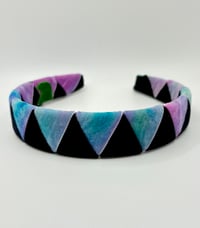 Image 1 of Blues, Lavenders and Black Headband