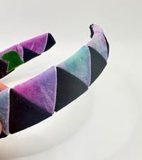 Image 2 of Blues, Lavenders and Black Headband