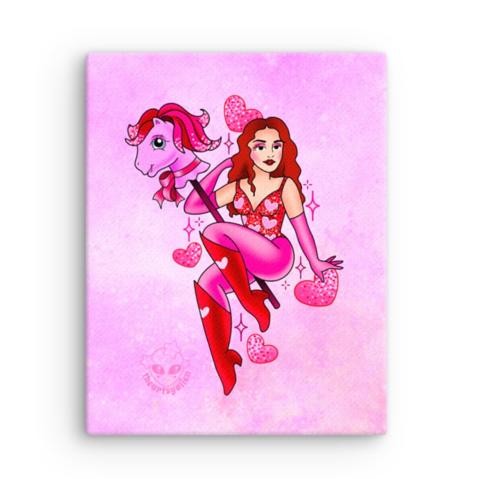 Image of Pink Pony Canvas