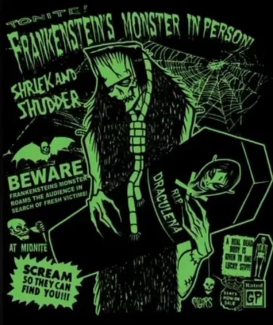 Image of  FRANKENSTEIN IN PERSON  Mens shirt