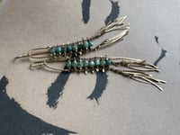 Image 15 of Laddered Apatite brass earrings 