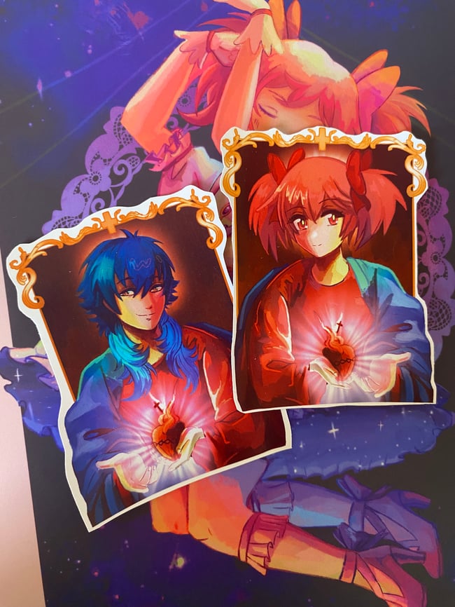 10cm Sacred Heart Yaoi and Yuri Jesus - Dramatical Murder/Madoka Magica