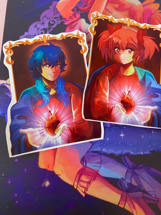 10cm Sacred Heart Yaoi and Yuri Jesus - Dramatical Murder/Madoka Magica