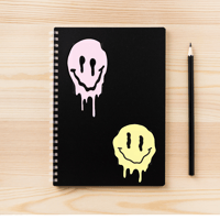 Image 3 of Holographic Melting Smiley Sticker