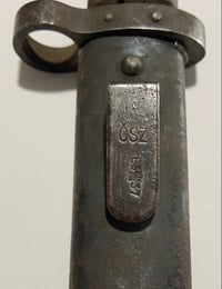Image 6 of WW2 (Czechoslovakia) 1937 Mauser Rifle Bayonet & Scabbard
