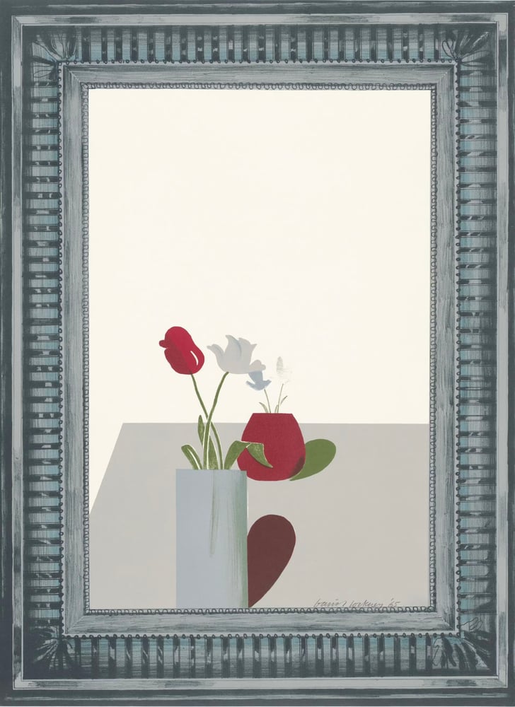Image of (after) david hockney / still lifre... elaborate frame / 40/003