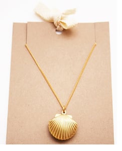 Image of Shell Locket Necklace