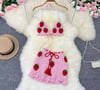Drizzled in Strawberries 2 Piece Set