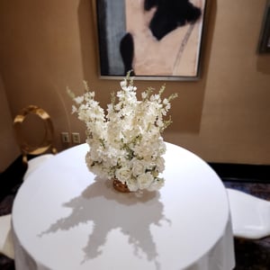 Image of Flower centerpieces , Low centerpiece,  Silk flower 