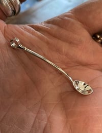 Image 3 of Twisted Handle Miniature Silver Spoon