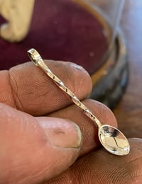 Image 2 of Twisted Handle Miniature Silver Spoon