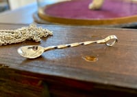 Image 1 of Twisted Handle Miniature Silver Spoon