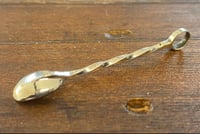 Image 4 of Twisted Handle Miniature Silver Spoon