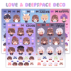 [PRE-ORDER] Love and Deepspace Deco Sticker Sheets