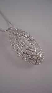 Image of Oval Lace Pendant