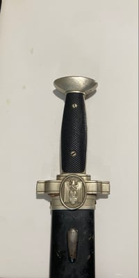 Image 1 of WW2 (Nazi Germany) Red Cross Saw Back Hewer & Scabbard