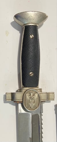 Image 7 of WW2 (Nazi Germany) Red Cross Saw Back Hewer & Scabbard