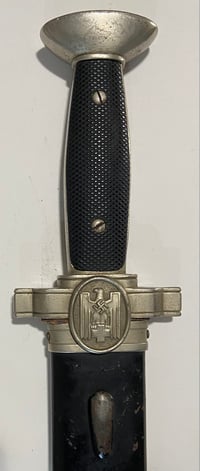 Image 3 of WW2 (Nazi Germany) Red Cross Saw Back Hewer & Scabbard
