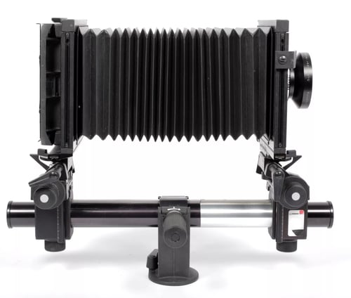 Image of Sinar F2 4X5 Camera with Schneider 210mm F5.6 MC lens + holders + film #0286