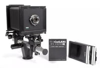 Image 1 of Sinar F 4X5 Camera with Fuji 150mm F6.3 lens + holders + film #0287