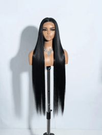 Image 1 of 38 Inch Straight Synthetic Lace Wig