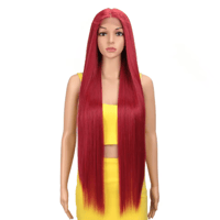 Image 4 of 38 Inch Straight Synthetic Lace Wig