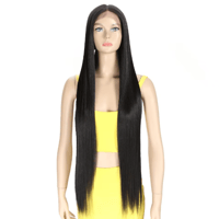 Image 5 of 38 Inch Straight Synthetic Lace Wig