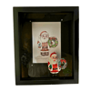 Retro Santa + Print Shadow Box