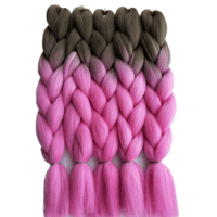 Image 3 of Colorful Pre-Stretched Braiding Hair