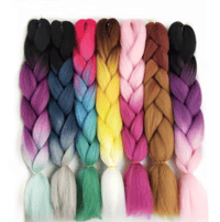 Image 1 of Colorful Pre-Stretched Braiding Hair