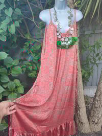 Image 3 of Pefkos maxi dress -Red mix  Size 10-18 uk