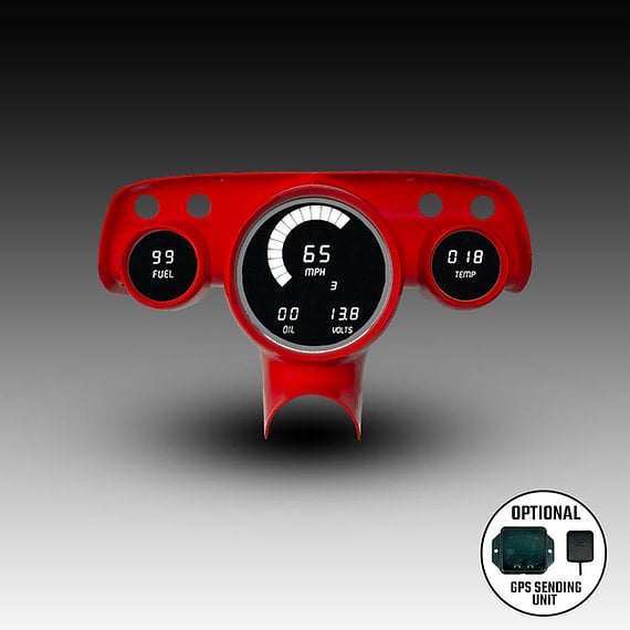 Image of 1957 WHITE Chevy Bel Air Digital Dash kit