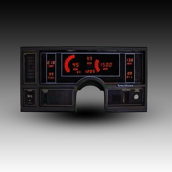 Image of 1984-87 RED Buick Regal Digital Dash
