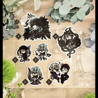 Image 2 of [Genshin Impact] Dottore+Pantalone Diecut Stickers