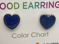 Image 2 of HEART MOOD COLOR CHANGE EARRING 