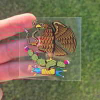 Image 3 of Aguila Mexicana Clear Vinyl Sticker