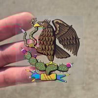 Image 1 of Aguila Mexicana Clear Vinyl Sticker